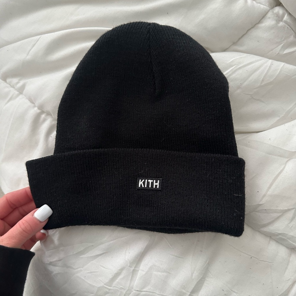 Kith Black Knit Beanie